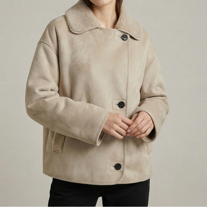 Women's Double Collar Quilted Oversized Winter Coat