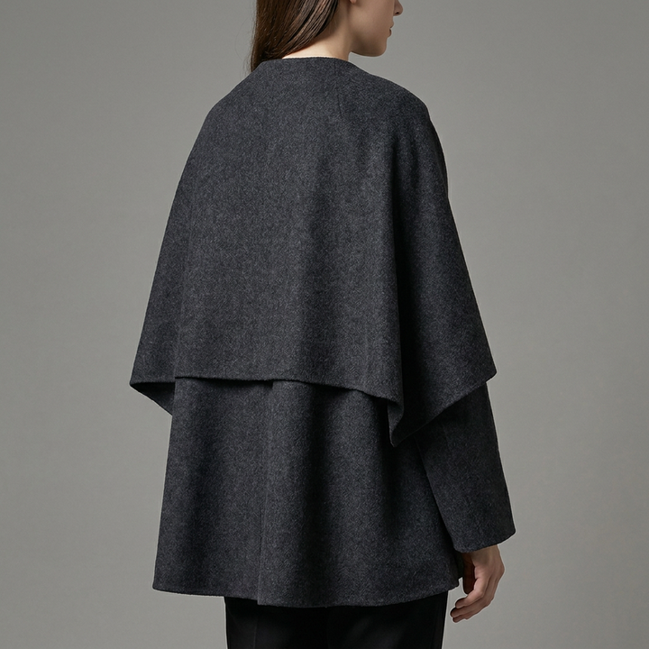 Women's Knit Oversized Raglan Sleeve Poncho Cape Cardigan