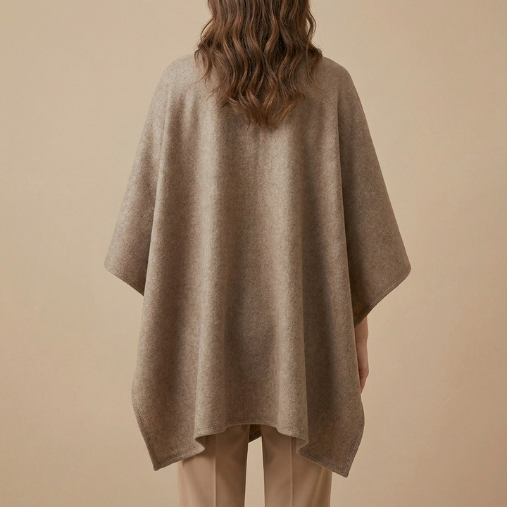 Women's Oversized Flowing Draped Cape Cardigan
