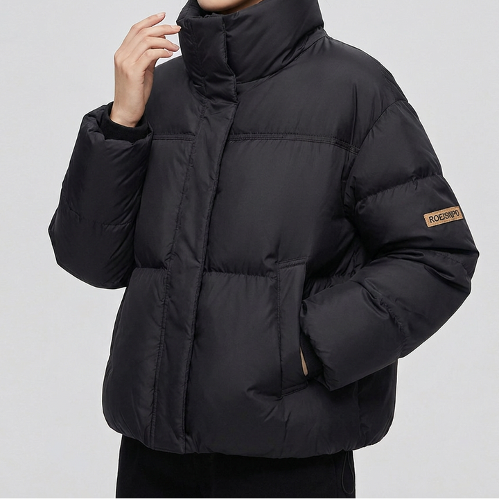 Women's Stand Collar Oversized Quilted Puffer Down Coat