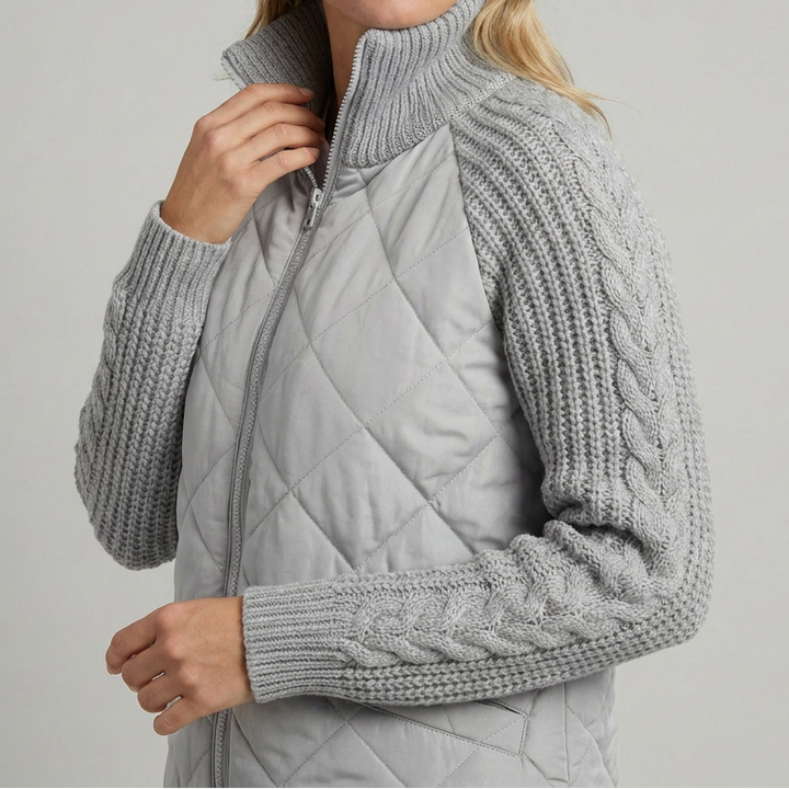 Women's Stand Collar Cotton Quilted Padded Winter Coat