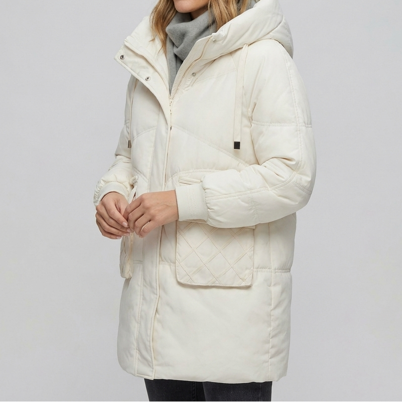 Women's Thick Cotton Mid-Length Puffer Coat