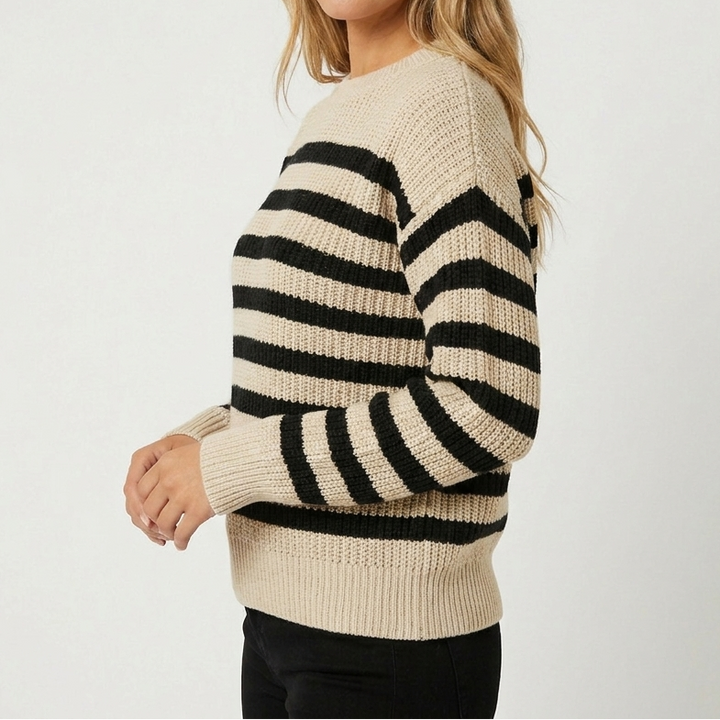 Women's Striped Thick Knit Jumper