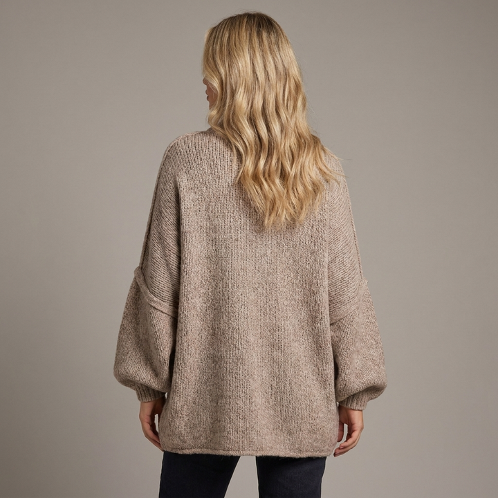 Women's Dolman Sleeve Chunky Knit Button Up Cardigan