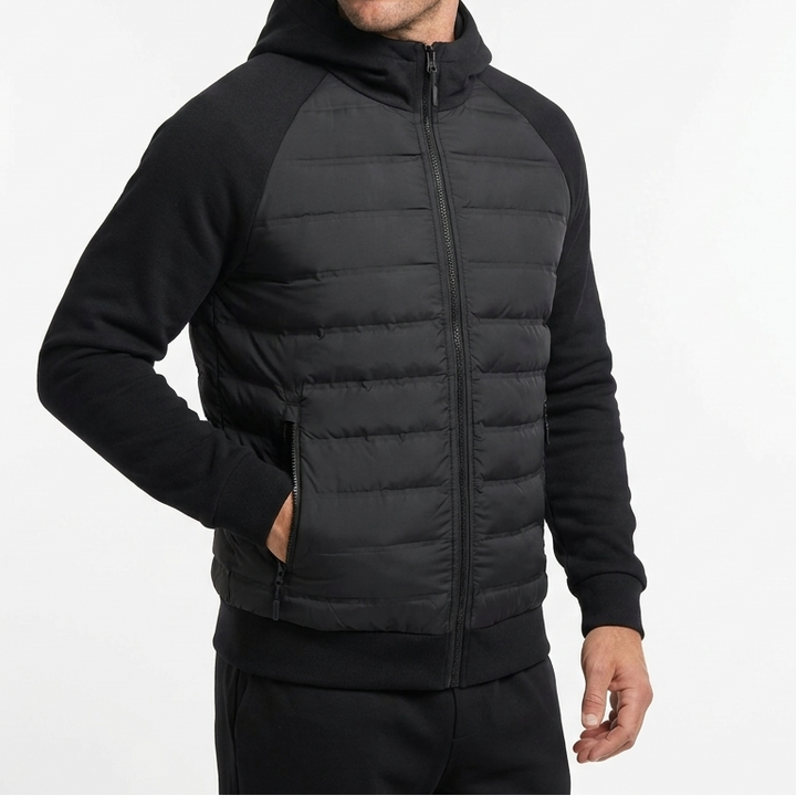 Men's Casual Lightweight Puffer Hoodie Jacket