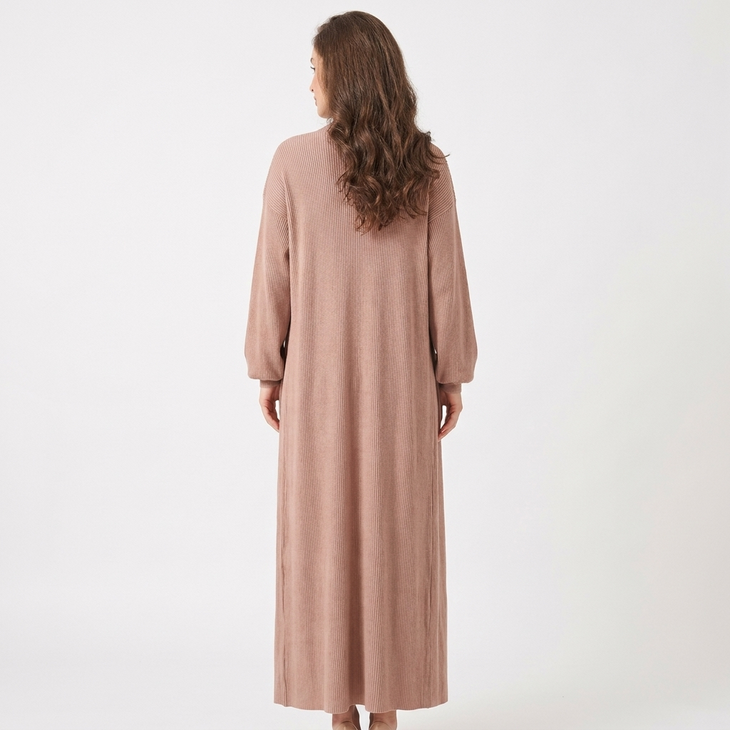 Women's Knit Maxi Dress and Cardigan Two-Piece Set