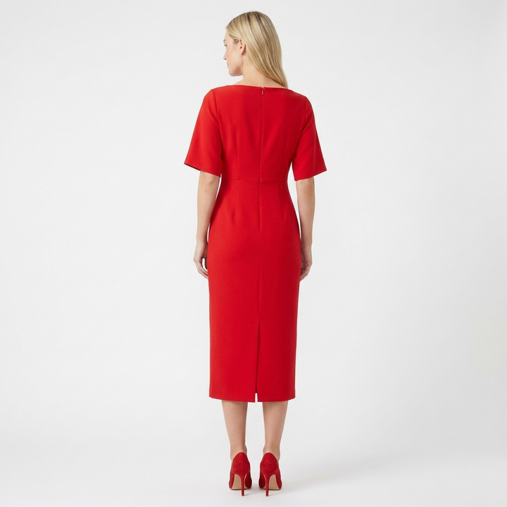 Women's Sequin Cap Sleeve Bodycon Midi Dress