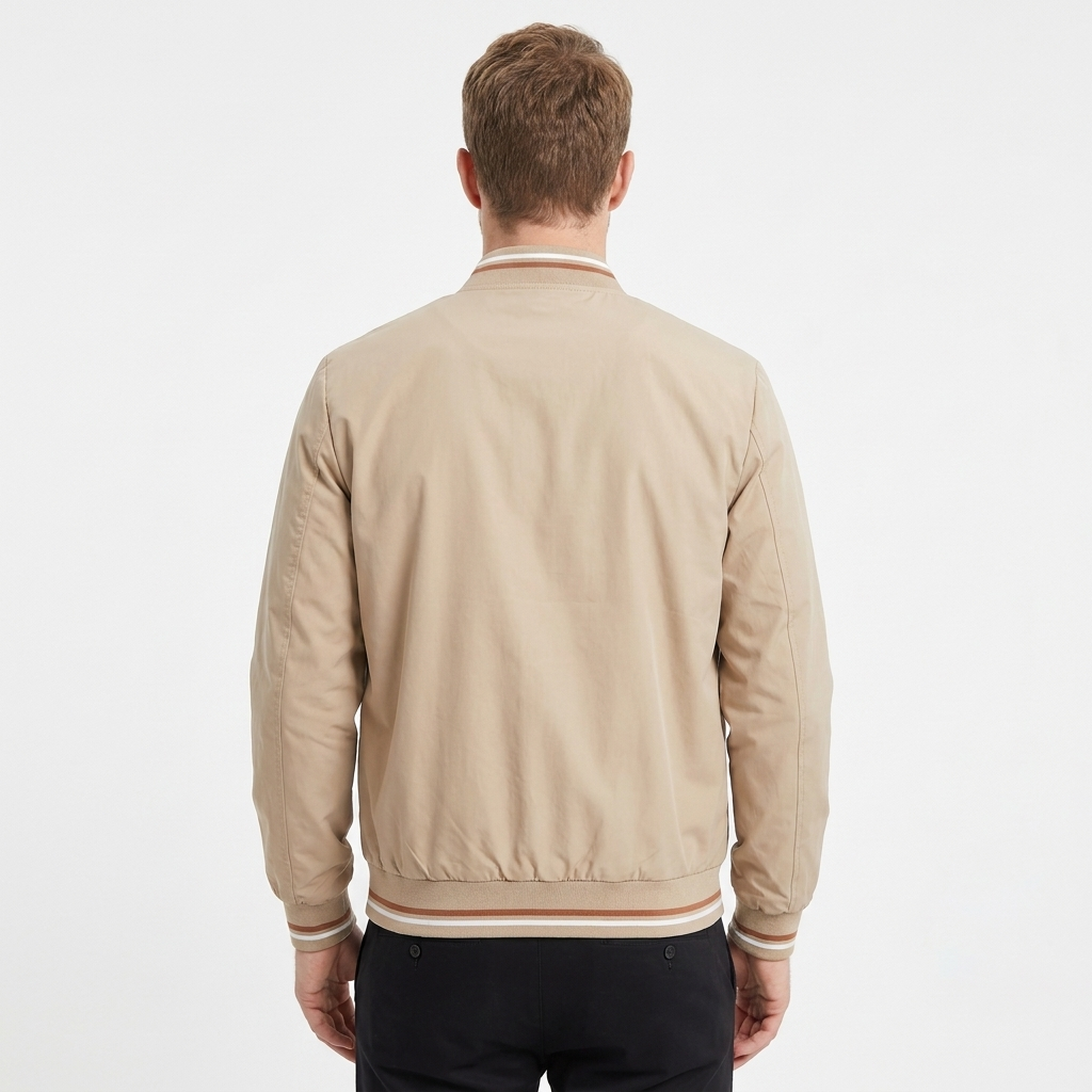 Men's Stripe Lightweight Bomber Jacket