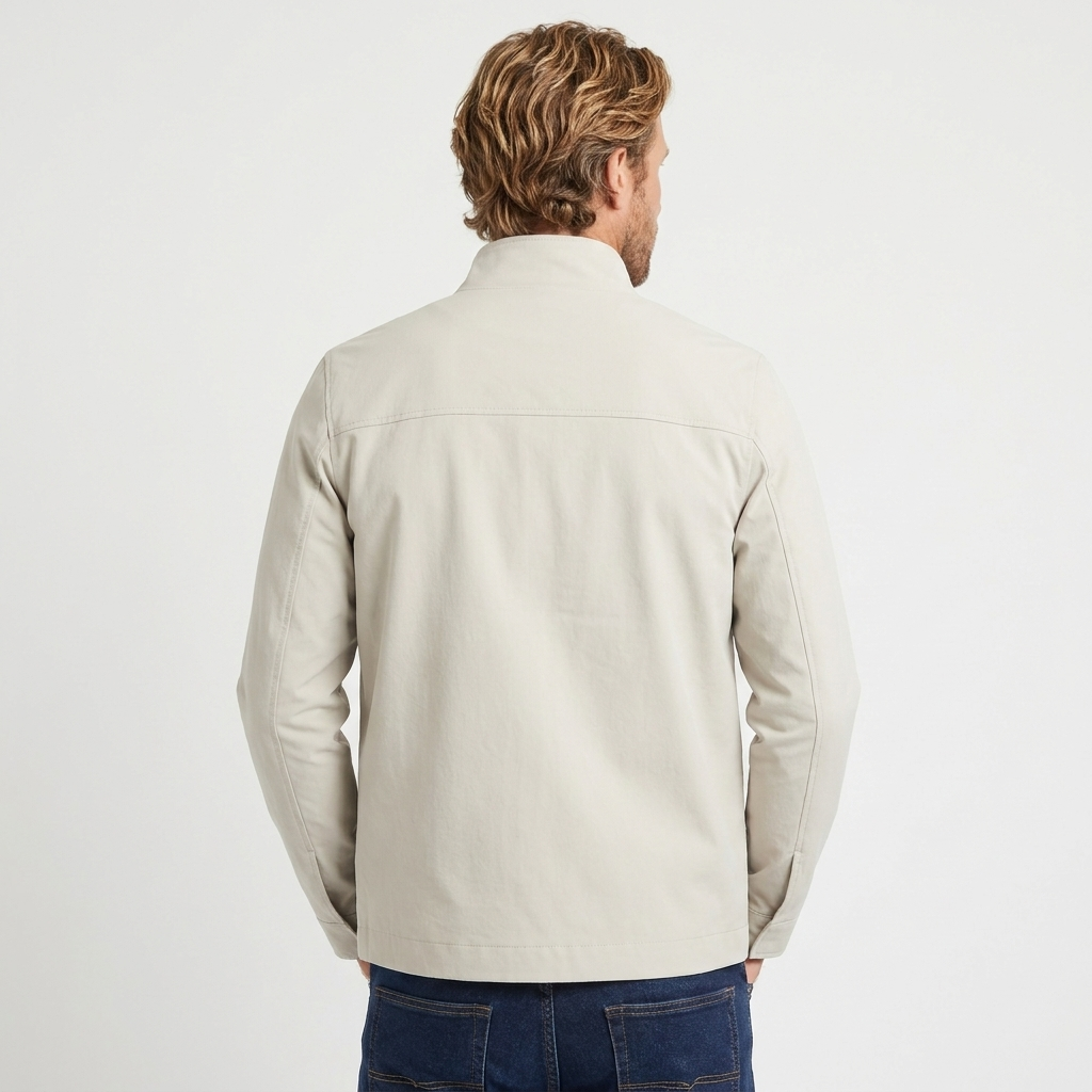 Men's Jacket with Stand Collar
