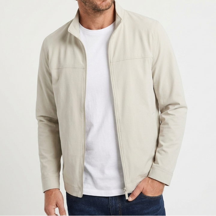 Men's Jacket with Stand Collar