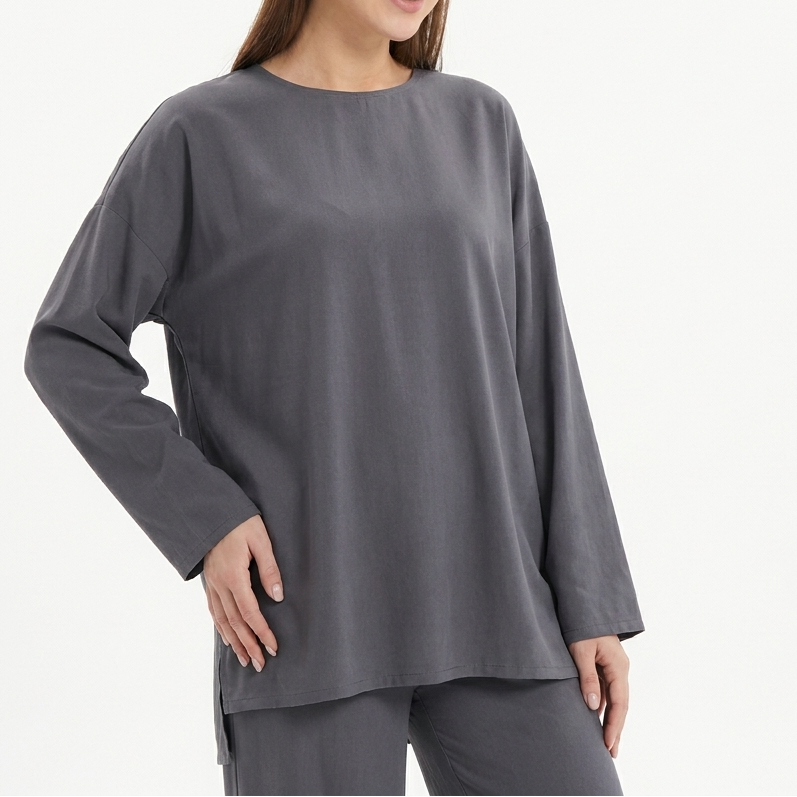 Women's Long Sleeve Top and Trousers Two-Piece Set