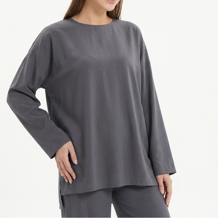 Women's Long Sleeve Top and Trousers Two-Piece Set