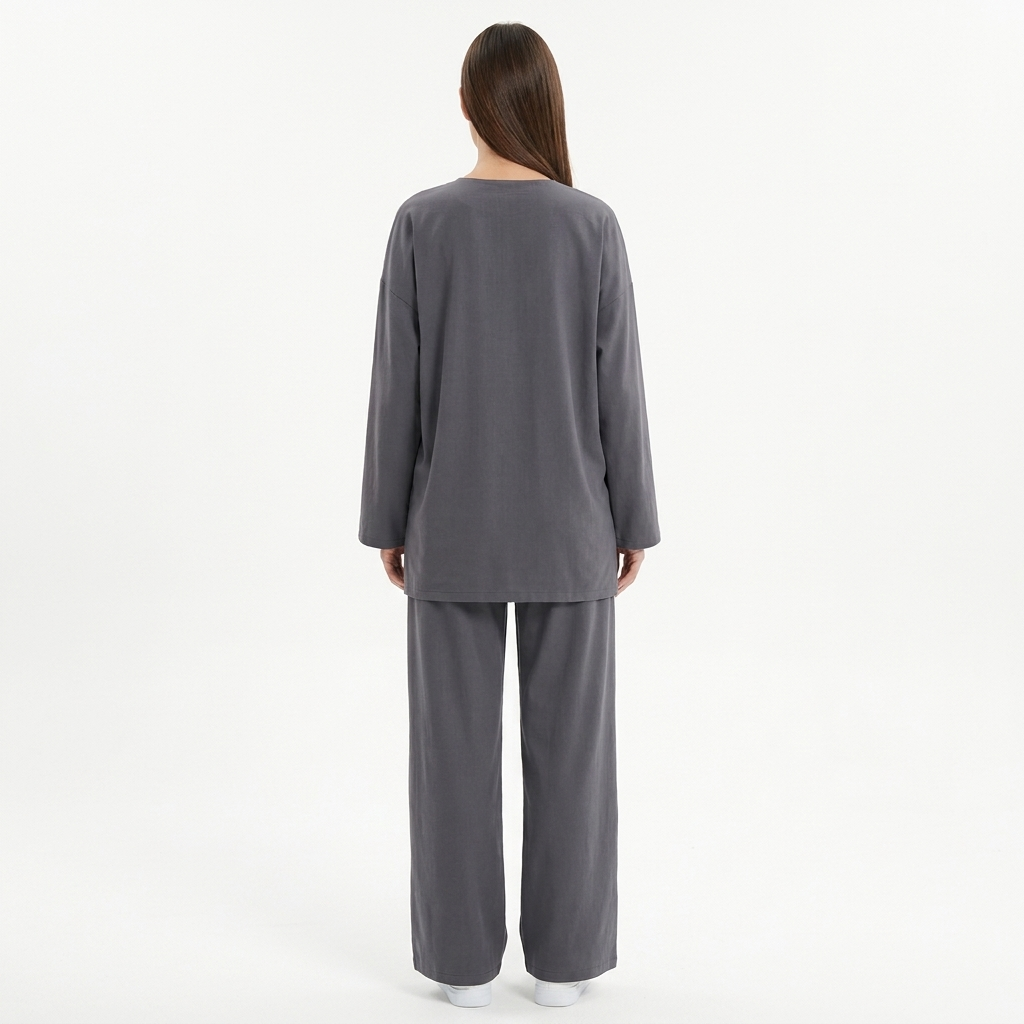 Women's Long Sleeve Top and Trousers Two-Piece Set