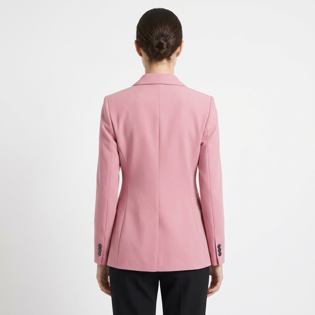 Women's Single Breasted Fitted Blazer with Notch Lapel
