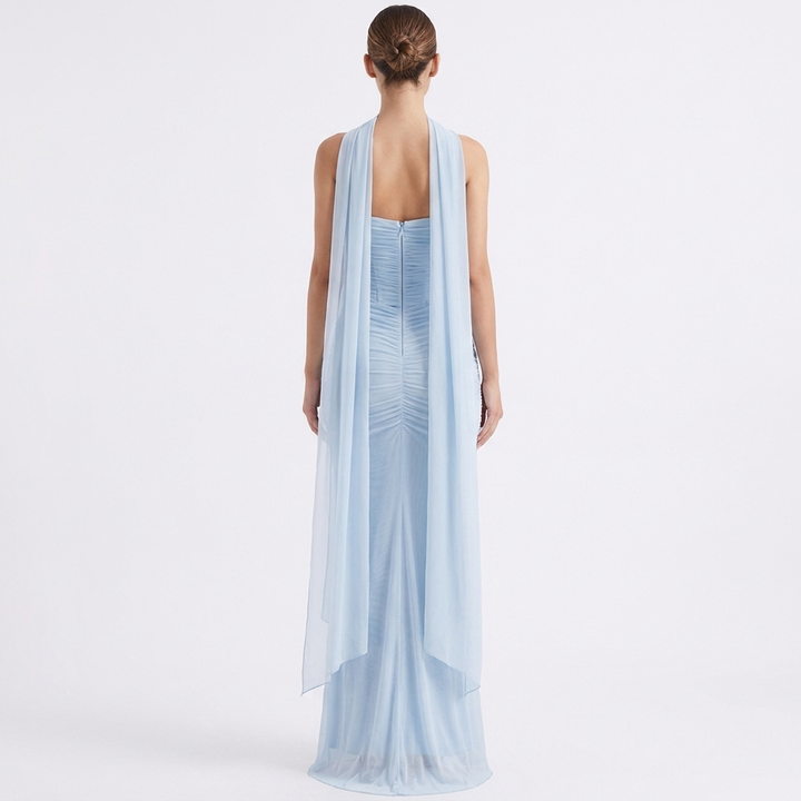 Women's Mesh Bodycon Maxi Evening Scarf