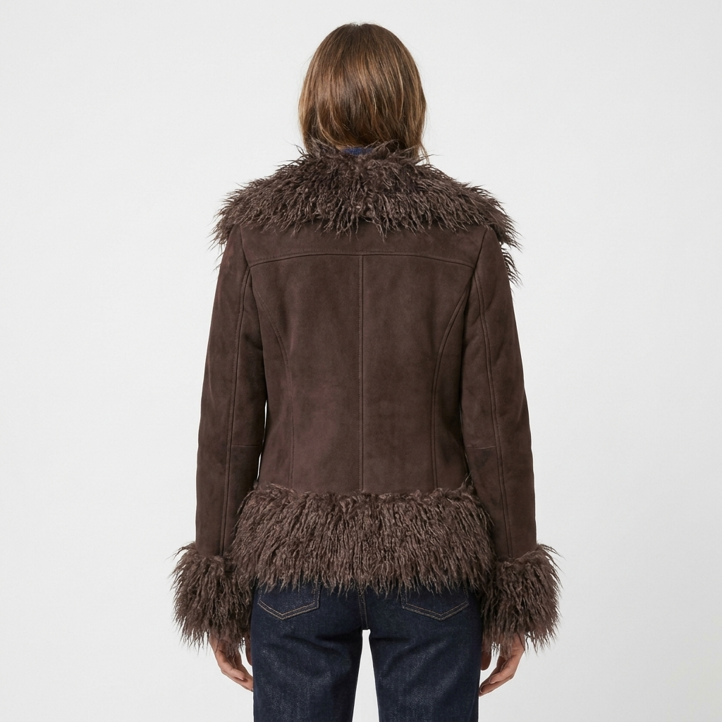 Women's Suede Boho Coat