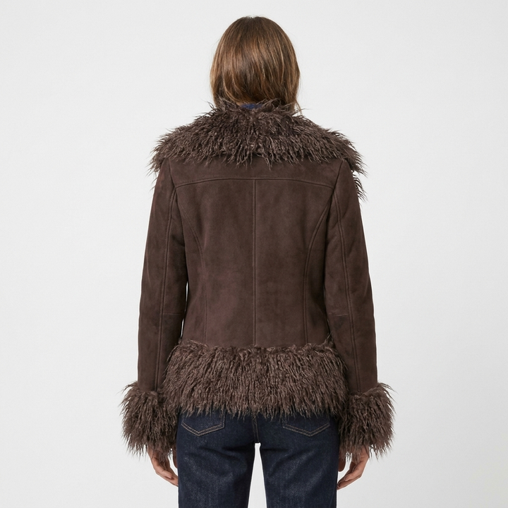 Women's Suede Boho Coat