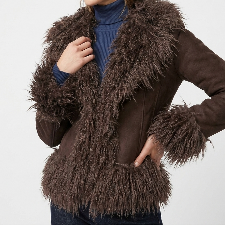 Women's Suede Boho Coat