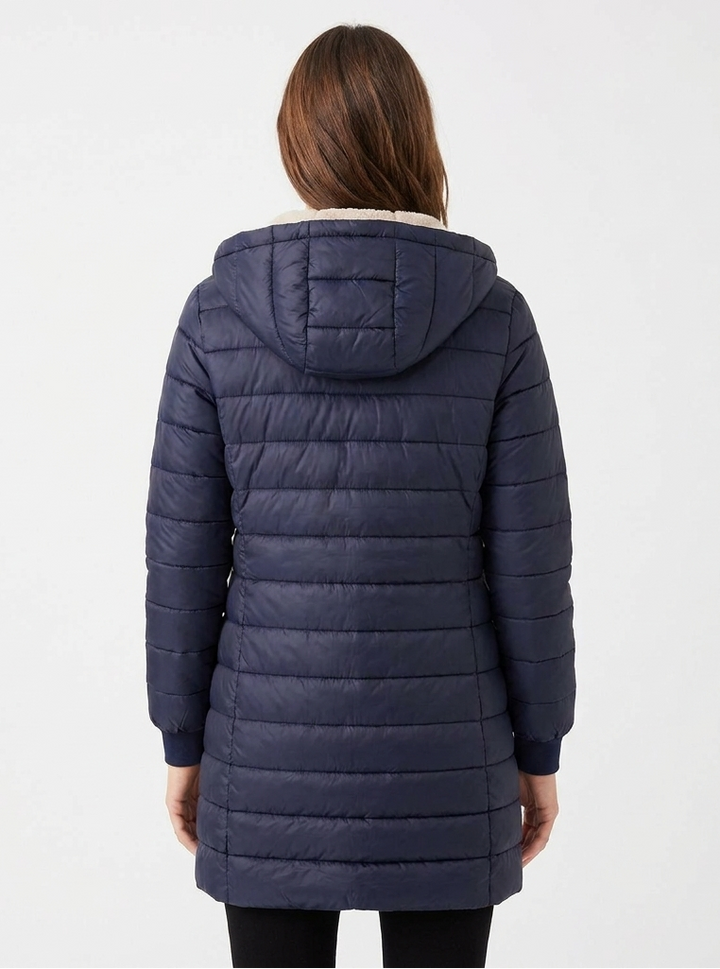 Women's Quilted Lined Puffer Coat