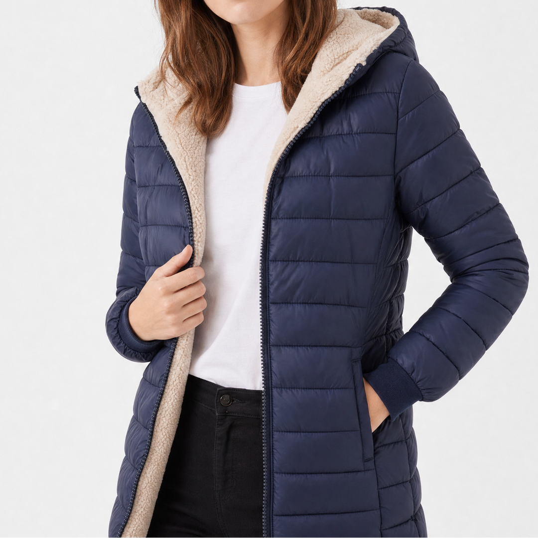 Women's Quilted Lined Puffer Coat