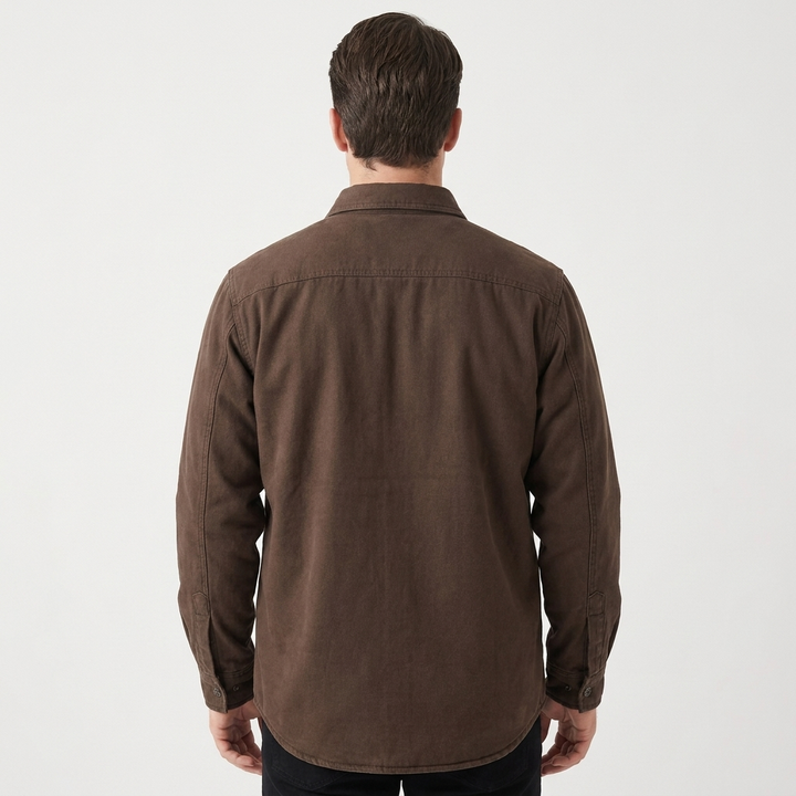Men's Lined Cotton Shirt Jacket