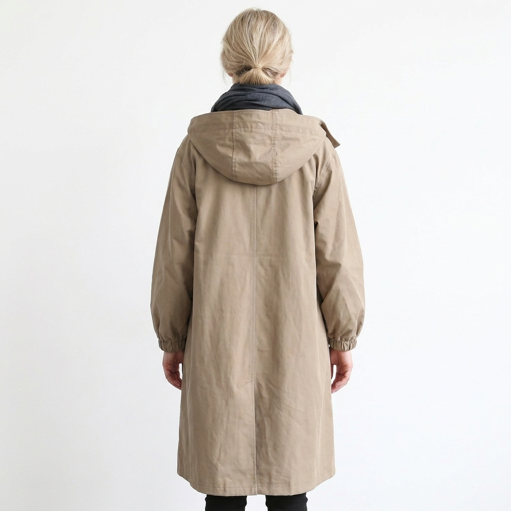 Women's Hooded Oversized Trench Coat