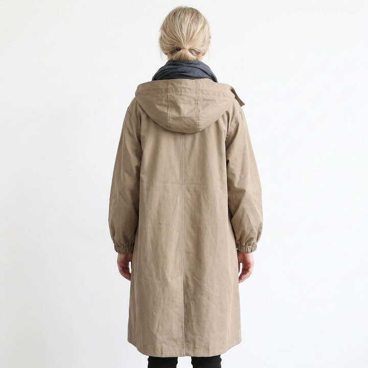 Women's Hooded Oversized Trench Coat