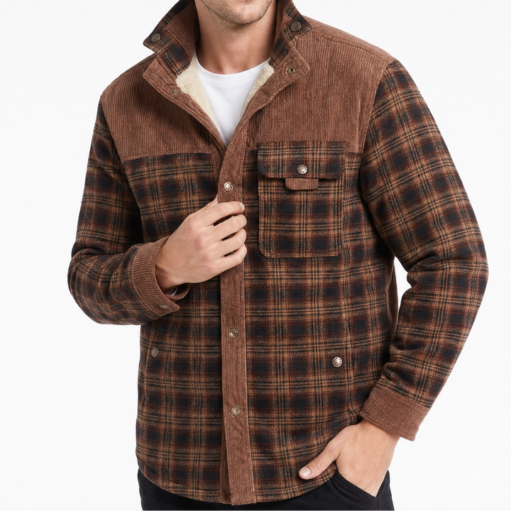 Men's Plaid Fleece Shirt