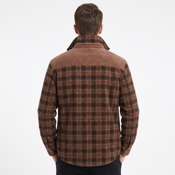 Men's Plaid Fleece Shirt