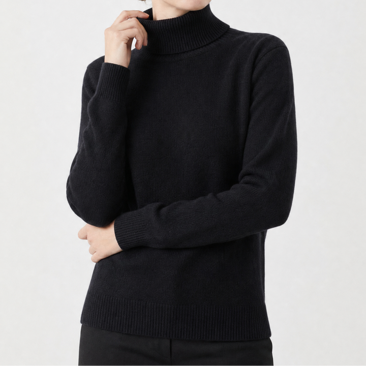 Women's Knit Long Sleeve Turtleneck Jumper
