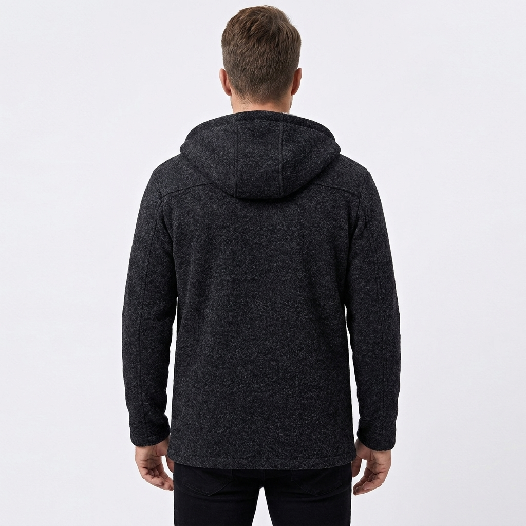 Men's Hooded Knit Cardigan