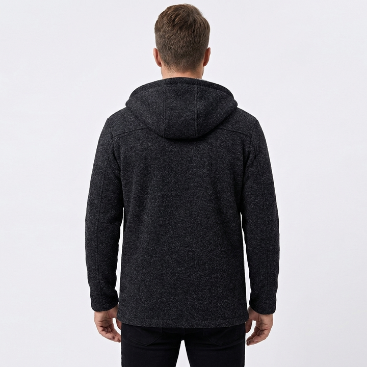 Men's Hooded Knit Cardigan