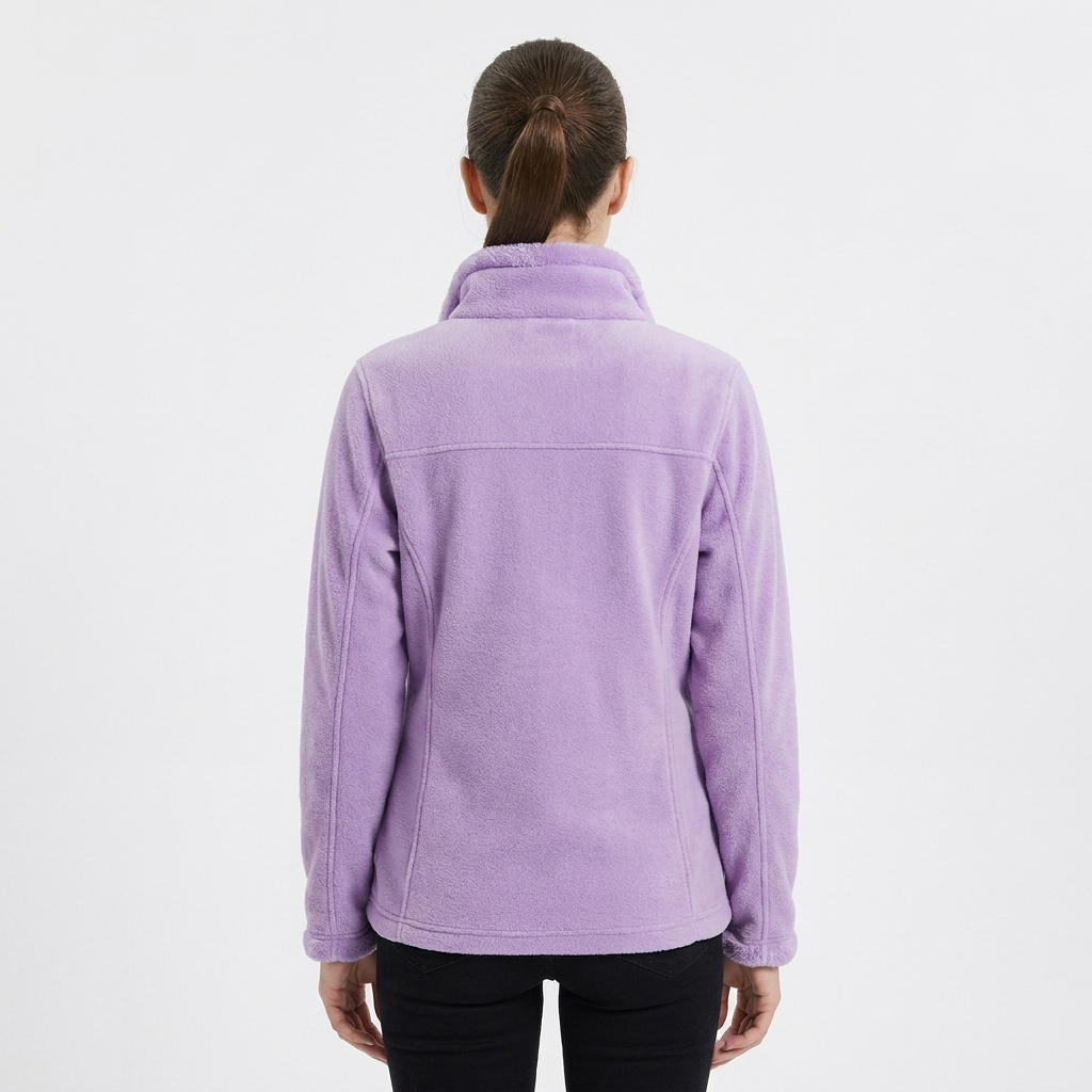 Women's Fleece Lined Jacket with Stand Collar