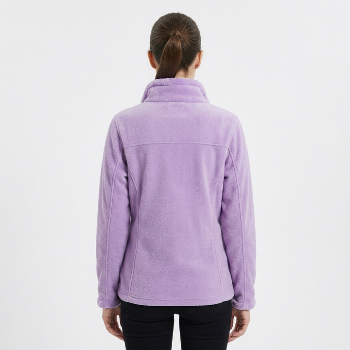 Women's Fleece Lined Jacket with Stand Collar