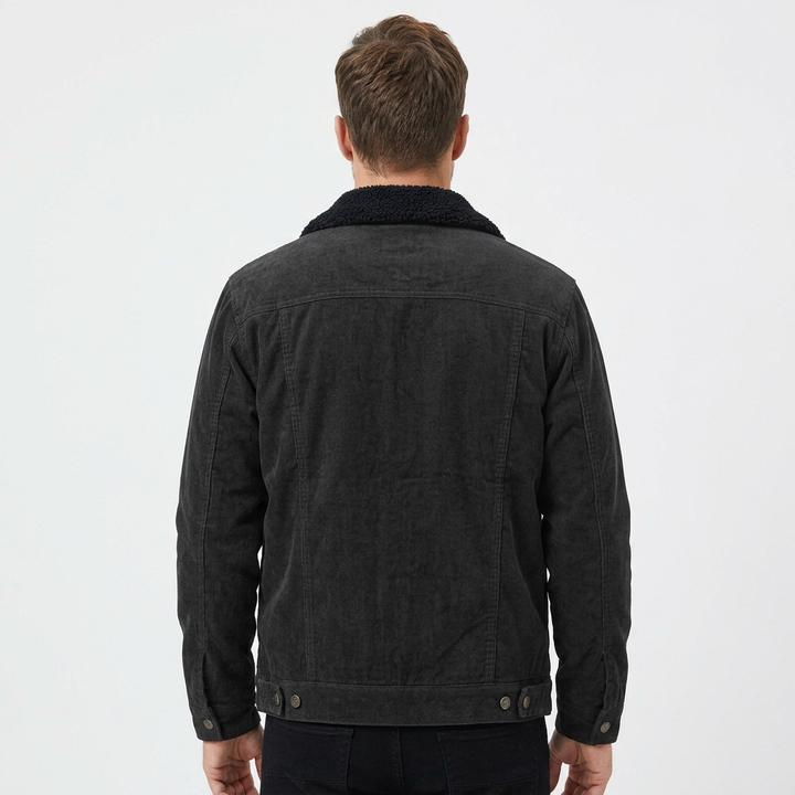 Men's Corduroy Lined Trucker Coat