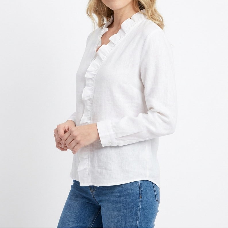 Women's V-Neck Long Sleeve Blouse