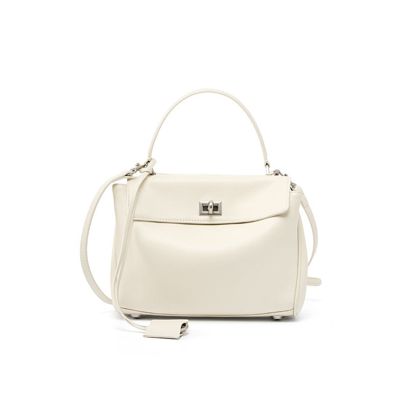 Women's Leather Shoulder Bag Large Capacity Crossbody Tote Gold Hardware