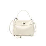 White Mini Silver Buckle (Senior Cowhide)