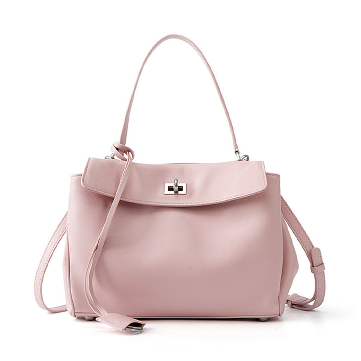 Women's Leather Shoulder Bag Large Capacity Crossbody Tote Gold Hardware