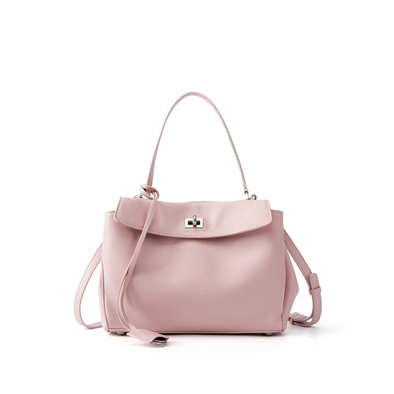 Women's Leather Shoulder Bag Large Capacity Crossbody Tote Gold Hardware